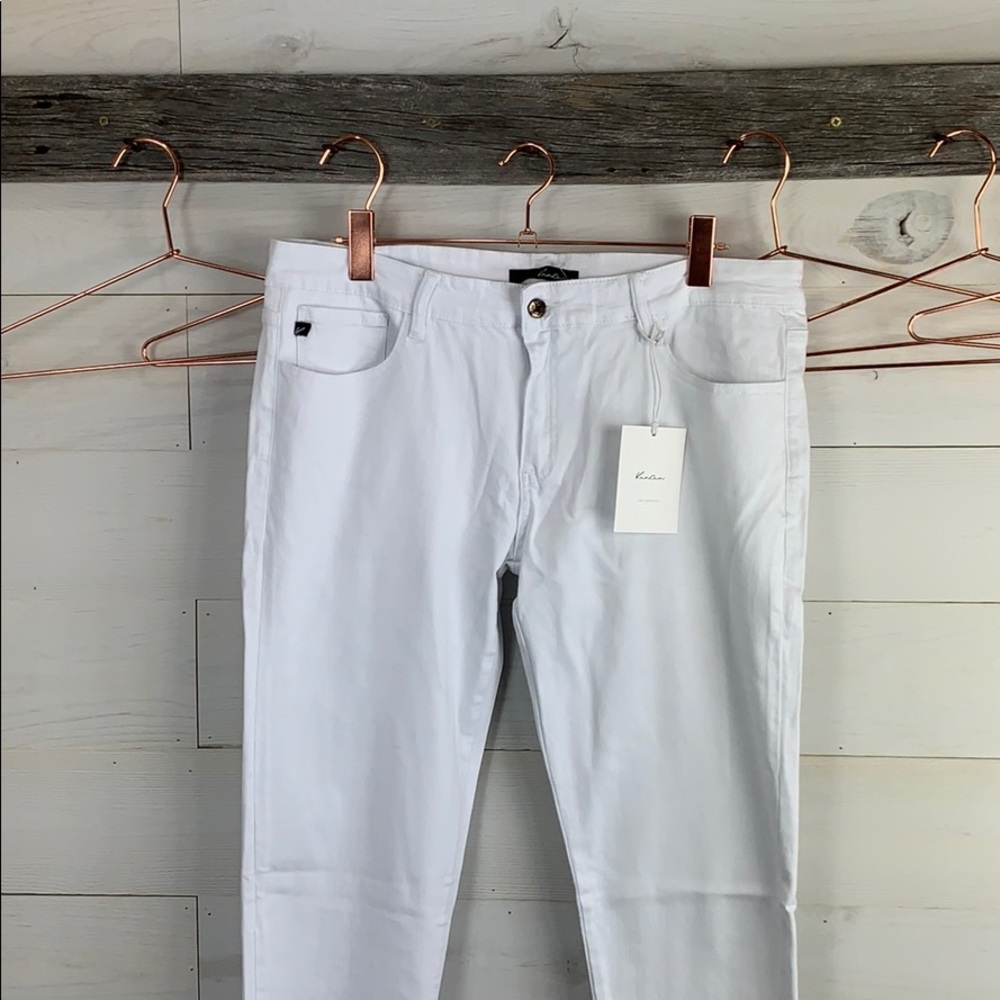 Curvy Fit, Cropped Raw Hem Ankle Side Zipper - Picture 6 of 8